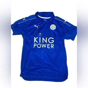 Leicester City 2016 - 2017 home football shirt jersey‎ PUMA size YXL or adult S
